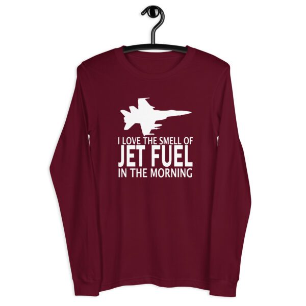 I Love the Smell of Jet Fuel In the Morning – Long Sleeve Tee - Image 4