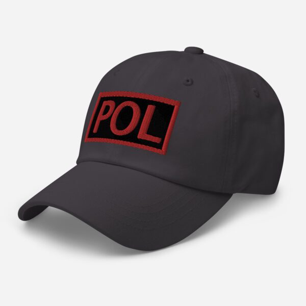 Embroidered (Black/Red) POL Duty Identifier - Dad Hat - Image 15