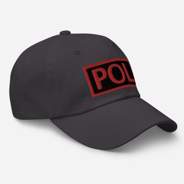 Embroidered (Black/Red) POL Duty Identifier - Dad Hat - Image 14