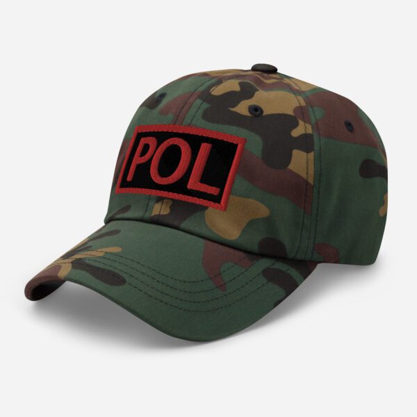 Embroidered (Black/Red) POL Duty Identifier - Dad Hat - Image 18