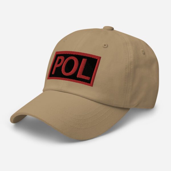 Embroidered (Black/Red) POL Duty Identifier - Dad Hat - Image 21