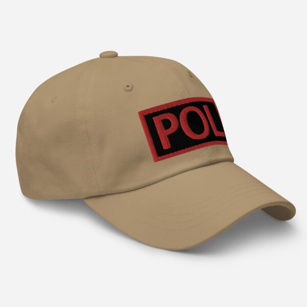 Embroidered (Black/Red) POL Duty Identifier - Dad Hat - Image 20
