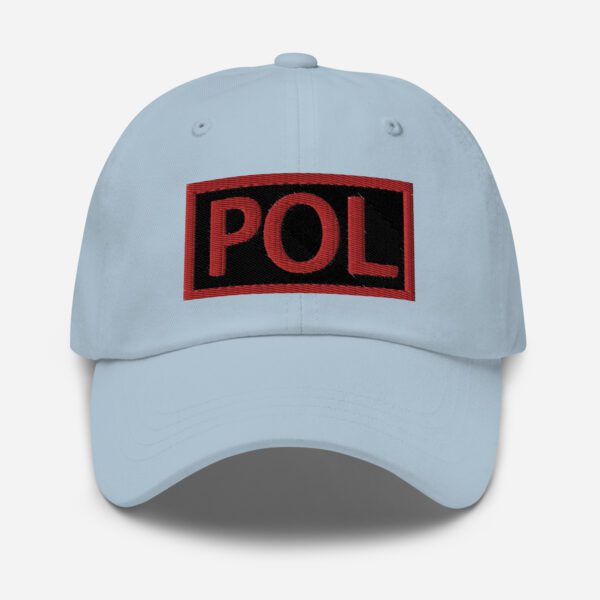 Embroidered (Black/Red) POL Duty Identifier - Dad Hat - Image 28