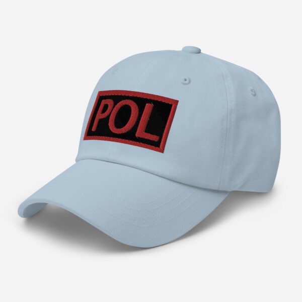 Embroidered (Black/Red) POL Duty Identifier - Dad Hat - Image 30