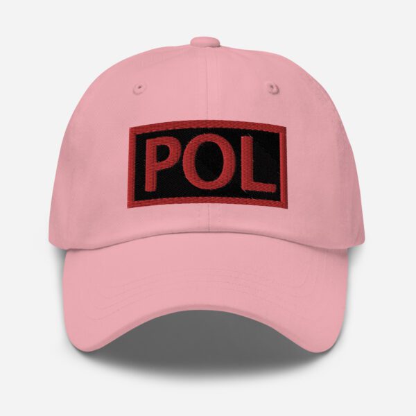 Embroidered (Black/Red) POL Duty Identifier - Dad Hat - Image 25