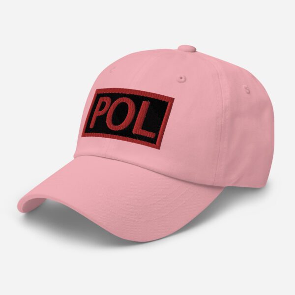 Embroidered (Black/Red) POL Duty Identifier - Dad Hat - Image 27