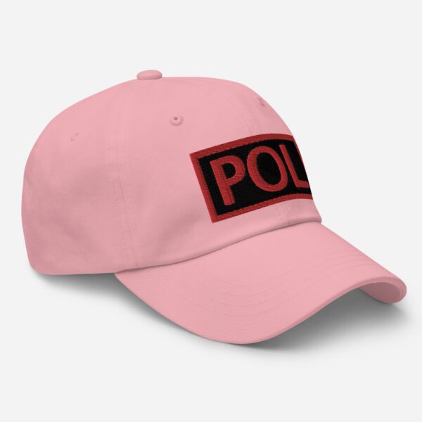 Embroidered (Black/Red) POL Duty Identifier - Dad Hat - Image 26