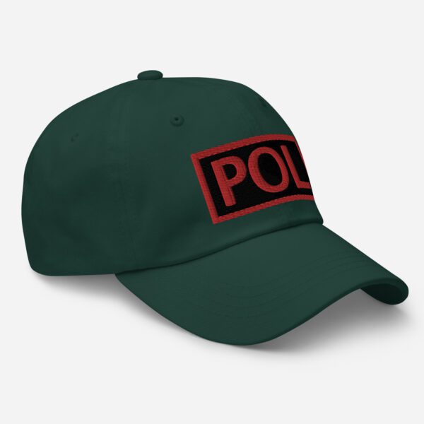 Embroidered (Black/Red) POL Duty Identifier - Dad Hat - Image 11