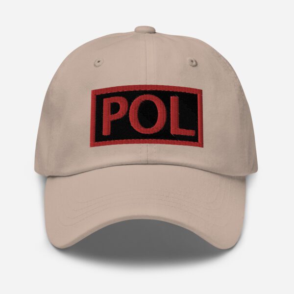 Embroidered (Black/Red) POL Duty Identifier - Dad Hat - Image 22