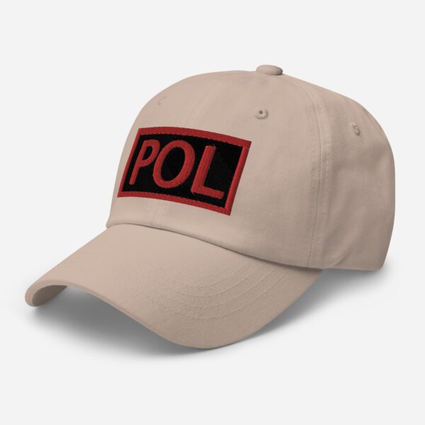 Embroidered (Black/Red) POL Duty Identifier - Dad Hat - Image 24
