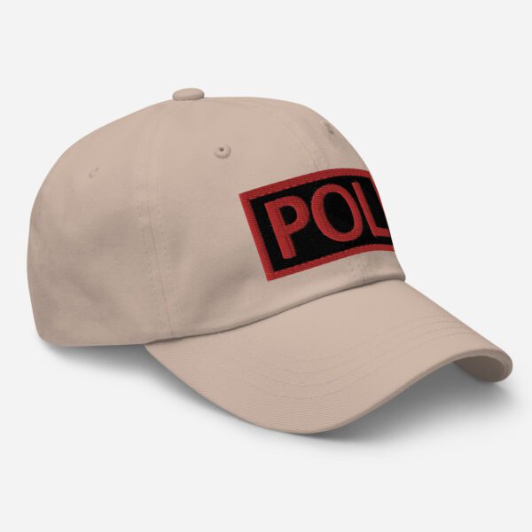 Embroidered (Black/Red) POL Duty Identifier - Dad Hat - Image 23