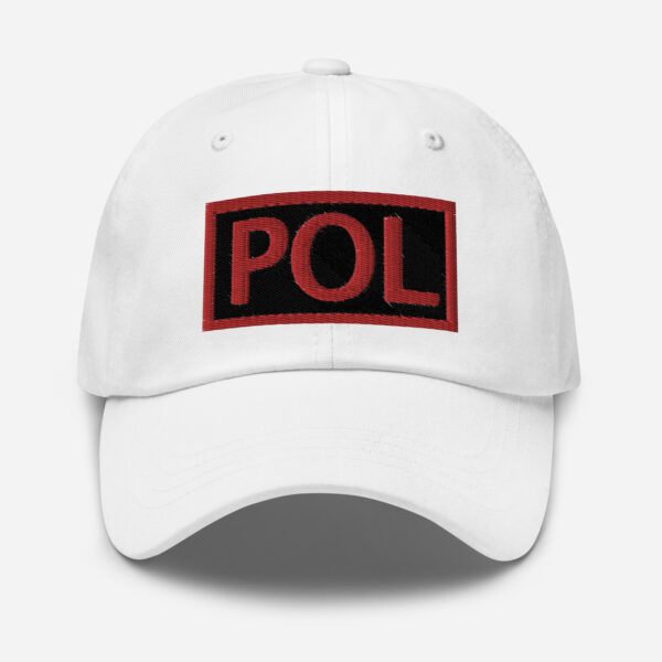 Embroidered (Black/Red) POL Duty Identifier - Dad Hat - Image 31